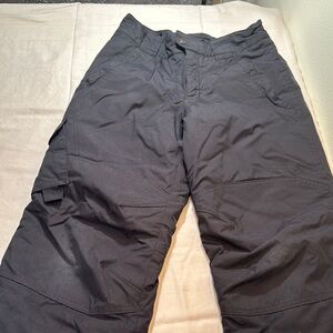 Youth Columbia Black Ski Pants, Adjustable Waist, size 10-12